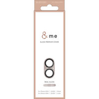 iPhone16/16 Plus カメラフィルム ガラス 全面グリッター ラベンダー PM-A24AFLLP6PU エレコム 1個（直送品）