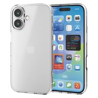 iPhone16 ケース ハイブリッド 衝撃吸収 背面マット クリア PM-A24AHVCKMCR エレコム 1個