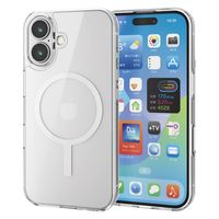 iPhone16 ケース ハイブリッド 衝撃吸収 硬度5H ホワイト PM-A24AMAG02WH エレコム 1個（直送品）