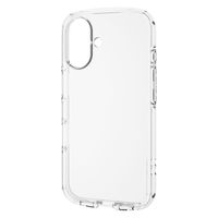 iPhone16 ケース ソフト 耐衝撃 ストラップホール付 クリア PM-A24ATSLUCCR エレコム 1個