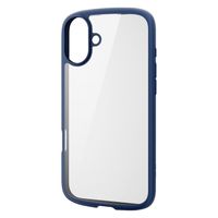 iPhone16 Plus ケース ハイブリッド 衝撃吸収 軽量 薄型 ネイビー PM-A24BTSLFCNV エレコム 1個（直送品）