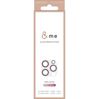 iPhone16Pro/ProMax カメラフィルム ガラス グリッター ゴールド PM-A24CFLLP5PGG エレコム 1個