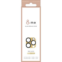 iPhone16Pro/ProMax カメラフィルム ガラス 全面グリッター 茶 PM-A24CFLLP6BE エレコム 1個（直送品）