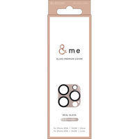 iPhone16Pro/ProMax カメラフィルム ガラス 全面グリッター 紫 PM-A24CFLLP6PU エレコム 1個（直送品）