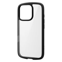 iPhone16 Pro ケース ハイブリッド 衝撃吸収 軽量 薄型 ブラック PM-A24CTSLFCBK エレコム 1個（直送品）