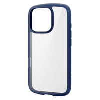 iPhone16 Pro ケース ハイブリッド 衝撃吸収 軽量 薄型 ネイビー PM-A24CTSLFCNV エレコム 1個（直送品）
