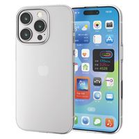 iPhone16 Pro ケース ソフト 衝撃吸収 超軽量 薄型 クリア PM-A24CUCUCR エレコム 1個（直送品）