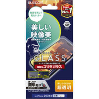 iPhone16 Pro Max ガラスフィルム 超透明 光反射軽減 ゴリラ PM-A24DFLGARO エレコム 1個（直送品）