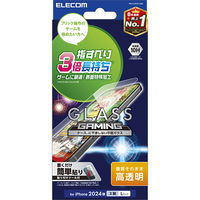 iPhone16 Pro Max ガラスフィルム 高透明 ゲーム最適 PM-A24DFLGGE エレコム 1個（直送品）