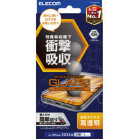 iPhone16 Pro Max ガラスフィルム 高透明 衝撃吸収 PM-A24DFLGZ エレコム 1個（直送品）