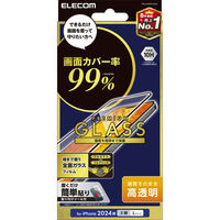 iPhone16 Pro Max ガラスフィルム 高透明 全面ガラス PM-A24DFLKGG エレコム 1個（直送品）