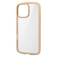 iPhone16 Pro Max ケース ハイブリッド 衝撃吸収 軽量 カフェオレ PM-A24DTSLFCBE エレコム 1個（直送品）