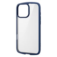 iPhone16 Pro Max ケース ハイブリッド 衝撃吸収 軽量 ネイビー PM-A24DTSLFCNV エレコム 1個（直送品）