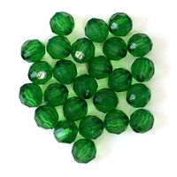 日本紐釦貿易 クラフトビーズ プラスチックビーズ 12mm グリーン A1-12-500 1袋(500個入)