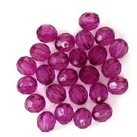 日本紐釦貿易 クラフトビーズ プラスチックビーズ 徳用500個入 8mm パープル A1-88-500 1袋500個入/1セット2袋（直送品）