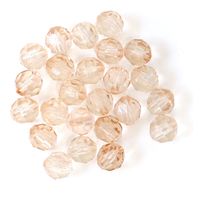 日本紐釦貿易 クラフトビーズ プラスチックビーズ 50個入 8mm ベージュ A1-93 1袋50個入/1セット10袋（直送品）