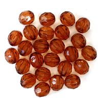 日本紐釦貿易 クラフトビーズ プラスチックビーズ 徳用500個入 8mm ブラウン A1-94-500 1袋500個入/1セット2袋（直送品）