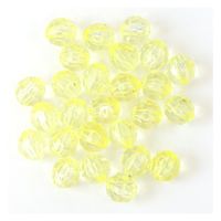 日本紐釦貿易 クラフトビーズ プラスチックビーズ 25個入 12mm イエロー A1-2 1袋25個入/1セット10袋（直送品）