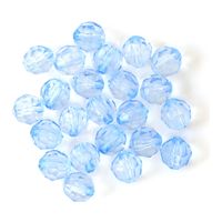 日本紐釦貿易 クラフトビーズ プラスチックビーズ 25個入 12mm ライトブルー A1-9 1袋25個入/1セット10袋（直送品）