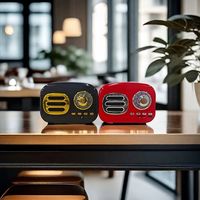 ケイブライト レトロFM・Bluetoothスピーカー FT-BT04-RD 1台