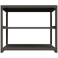 ICHIMAI 重量ボルトレスラック 段荷重1000Kg H1500×W1800×D750 天地3段 単体グレー TH1000-567T3（直送品）