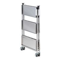 アズワン 折りたたみラボベンチF(ステンレス製)3段タイプ 4-5785-01 1台（直送品）