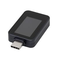 アイネックス USB TypeーC 電源テスター KM-08 1個 68-4122-34（直送品）