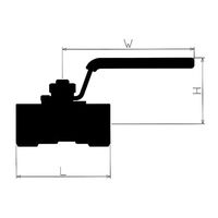 コンサス ねじ込みボールバルブ(SUS304)10A 禁油処理(クラスII)製品 CSE-10A 1個 4-5825-02（直送品）