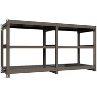 ICHIMAI 重量ボルトレスラック 段荷重1000Kg H1200×W1200×D750 天地3段 連結グレー TH1000-447R3（直送品）