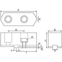 ジーネット 北川鉄工所 スクロールチャック用 SBS/ALーSBS 小径 生爪(鉄/アルミ) SBS-7S-H41 1組（直送品）