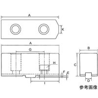 ジーネット 北川鉄工所 スクロールチャック用 SBS 生爪 SBS-9-H60 1組 64-3270-12（直送品）