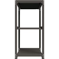 ICHIMAI 重量ボルトレスラック 段荷重1000Kg H1800×W900×D900 天地3段 単体グレー TH1000-639T3（直送品）
