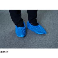 クー・メディカル・ジャパン シューズカバー ポリエチレンフリーサイズ 100枚×10箱入 SHCB-PE 1枚 67-9213-90（直送品）