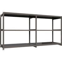 ICHIMAI 重量ボルトレスラック 段荷重1000Kg H1800×W1800×D900 天地3段 連結グレー TH1000-669R3（直送品）
