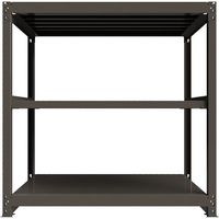 ICHIMAI 重量ボルトレスラック 段荷重1000Kg H1500×W1500×D900 天地3段 単体グレー TH1000-559T3（直送品）