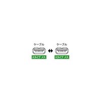 アイネックス USB変換アダプタ Aタイプメス→Aタイプメス ADV-104B 1個 67-9238-33（直送品）
