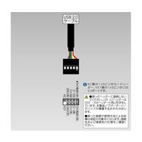 アイネックス USB2.0 内蔵カードリーダー PF-CR01A 1個 67-9258-44（直送品）