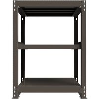 ICHIMAI 重量ボルトレスラック 段荷重1000Kg H1200×W900×D600 天地3段 単体グレー TH1000-436T3（直送品）