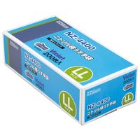 ダンロップホームプロダクツ 粉なしニトリル 極うす手袋 バイオレット 3000枚入 LL NZ-4400 1ケース(3000枚)（直送品）