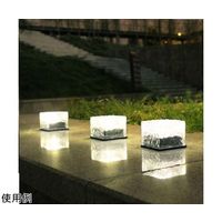 Trimate ガラス製ソーラーガーデンライト 昼白色 TR-USL002-W 1個 67-4921-71（直送品）