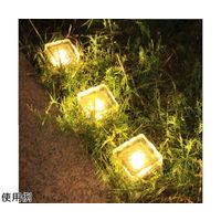 Trimate ガラス製ソーラーガーデンライト 電球色 TR-USL002-D 1個 67-4921-70（直送品）