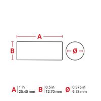 BMP51用チューブ向け凍結ラベルBー499 25.4mm×12.7mm+丸ラベル 直径9.53mm 240枚 M5-120-499 1枚（直送品）