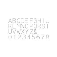 ジーネット 英字刻印セット GSKA-40 1個 64-3265-52（直送品）