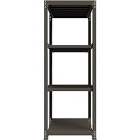 ICHIMAI 重量ボルトレスラック 段荷重1000Kg H2400×W900×D900 天地4段 単体グレー TH1000-839T4（直送品）