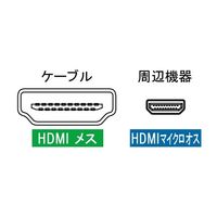 アイネックス HDMIーHDMIマイクロ変換ケーブル AMC-UHD 1個 67-9205-82（直送品）