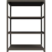 ICHIMAI 重量ボルトレスラック 段荷重1000Kg H2400×W1800×D900 天地4段 単体グレー TH1000-869T4（直送品）