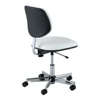 アズワン 快適クリーンルームチェア(フィット)ホワイト リング無し 4-6130-03 1個（直送品）