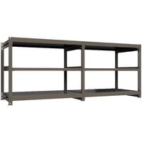 ICHIMAI 重量ボルトレスラック 段荷重1000Kg H1200×W1500×D900 天地3段 連結グレー TH1000-459R3（直送品）