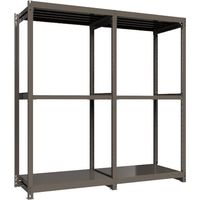 ICHIMAI 重量ボルトレスラック 段荷重1000Kg H2400×W1200×D750 天地3段 連結グレー TH1000-847R3（直送品）
