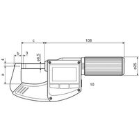 マール デジタルマイクロメータ 40EWRi-L 0-25 1個 64-5160-83（直送品）